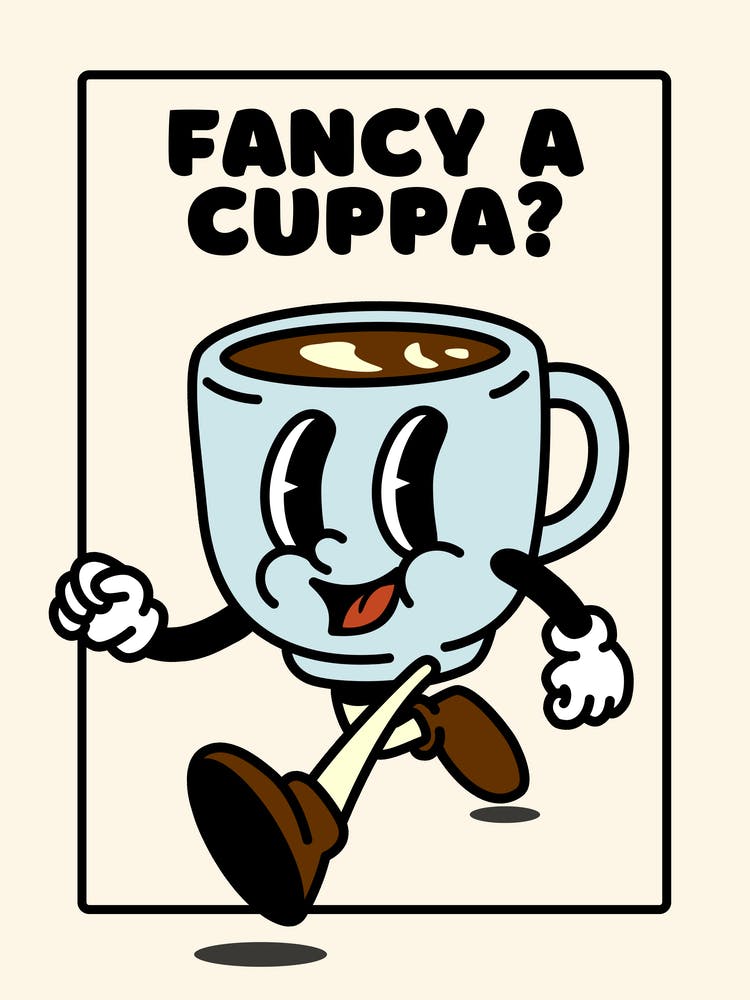 Fancy A Cuppa Kitchen Print