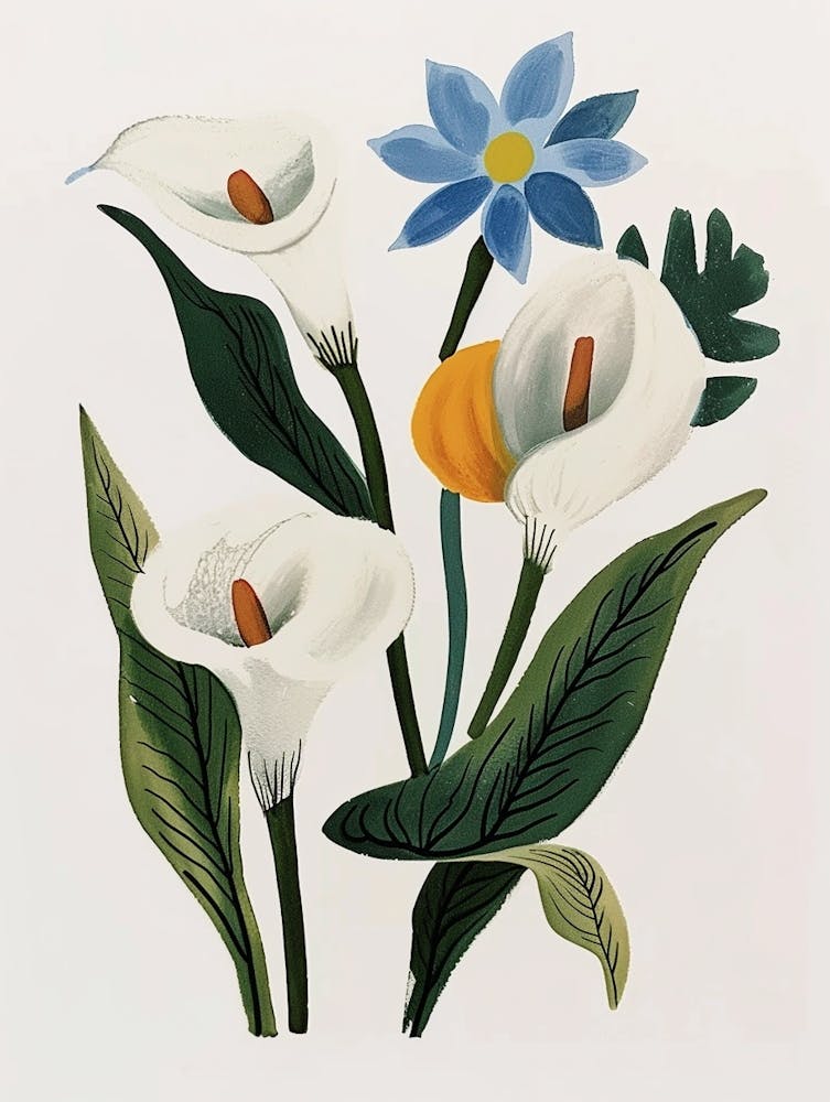 Painted Florals Calla Lily 2