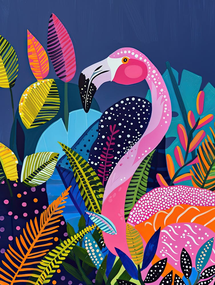 Majestic Bird Matisse Style