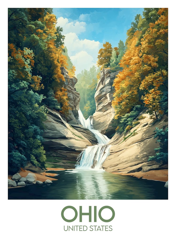 Affiche de voyage Ohio