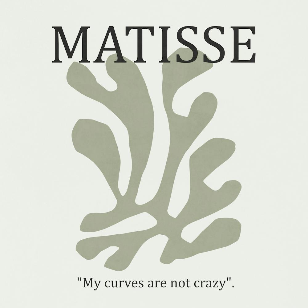 Gray Leaf 01- Henri Matisse