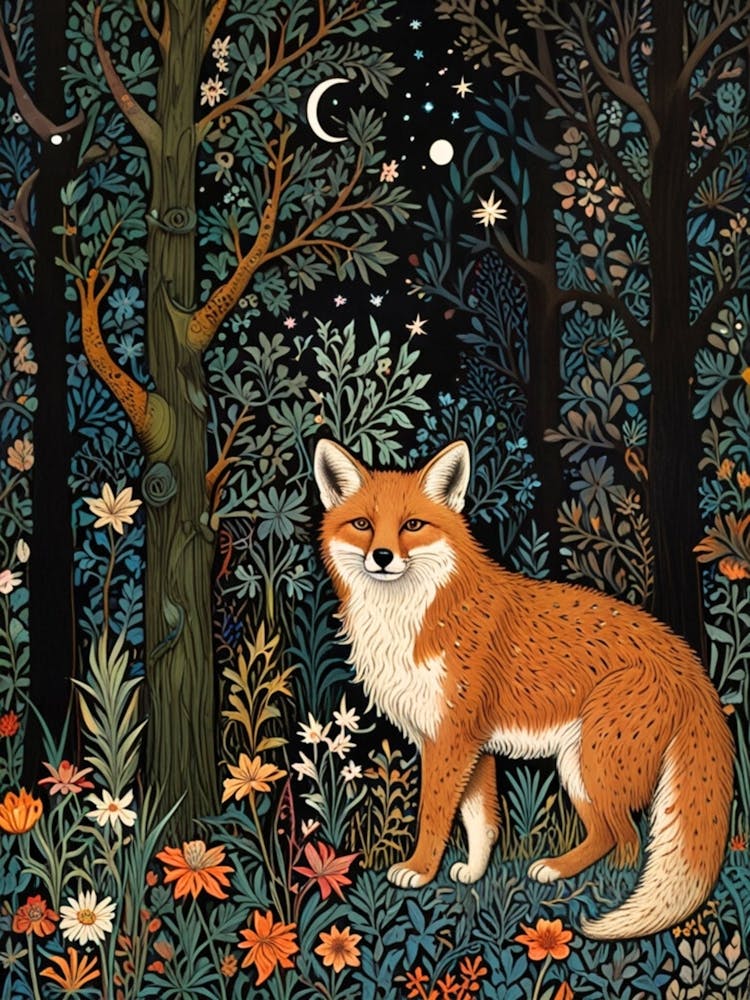 William Morris Fox In The Forest 4
