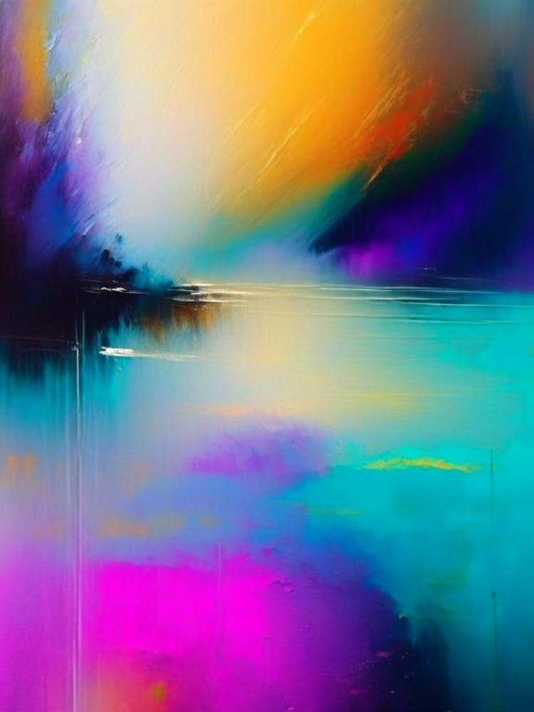 Fog Waterscape Bright Abstract 1