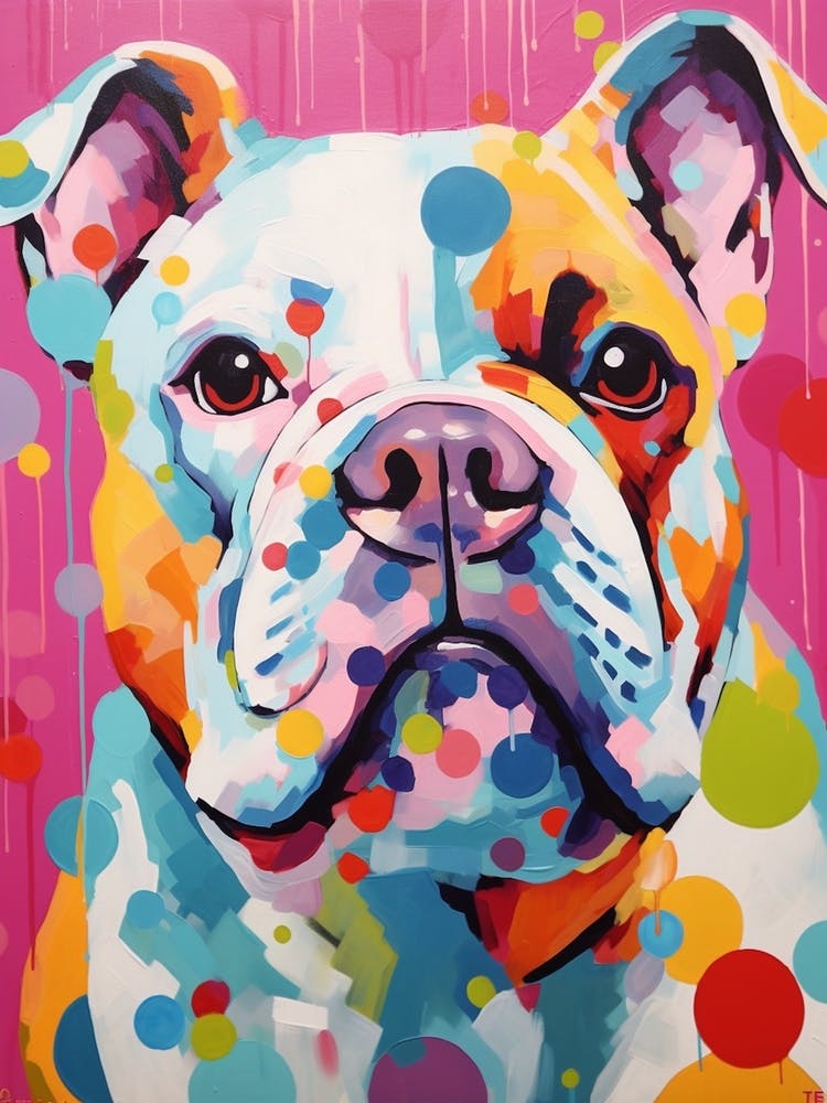Bulldog Pop Art Inspired 2