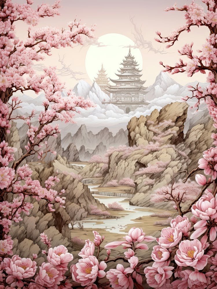 Cherry Blossom Victorian Style 0