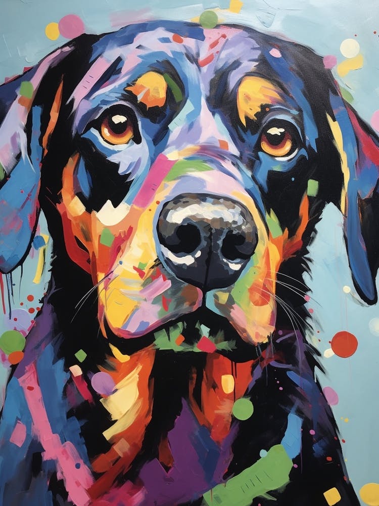 Rottweiler Pop Art Inspired 3