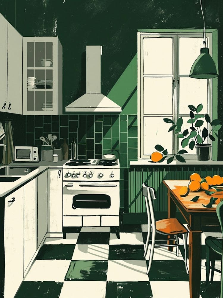 Retro Art Deco Inspired Kitchen 2