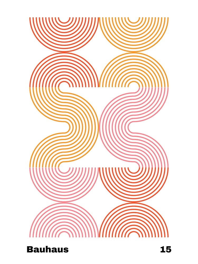 Geometric Bauhaus Poster 15