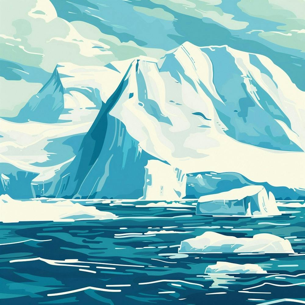 Icebergs In The Sea