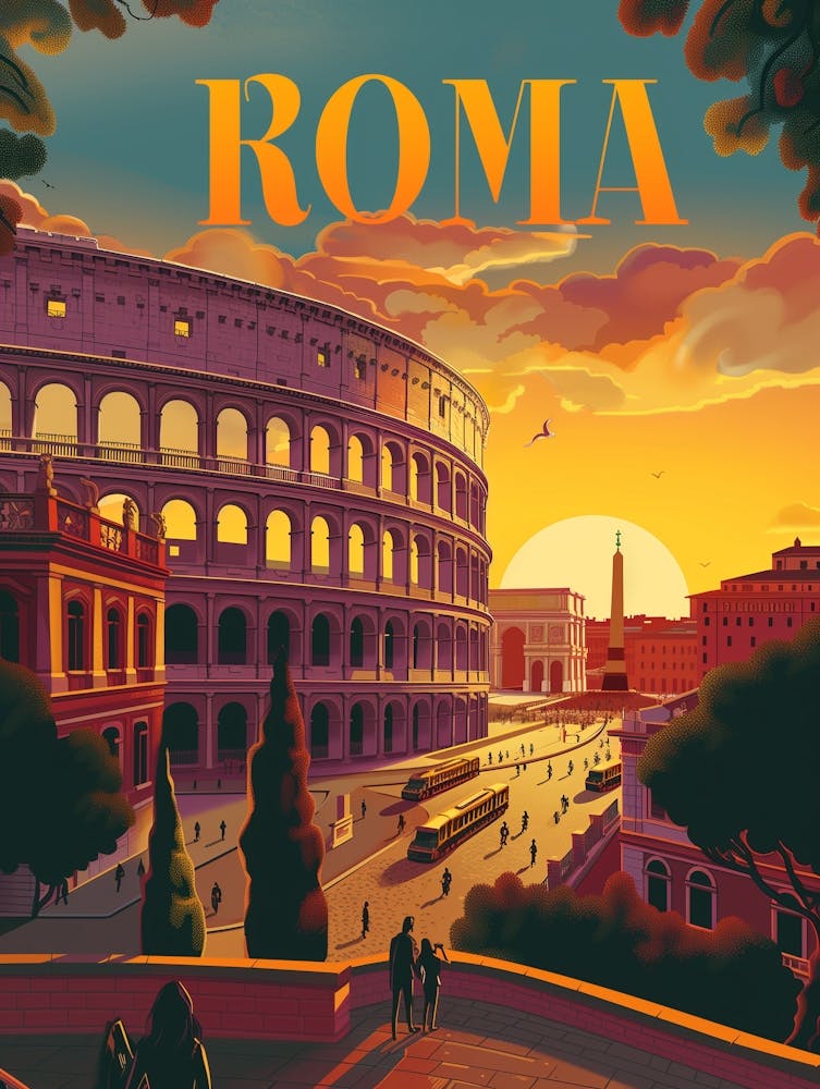 Rome At Sunset