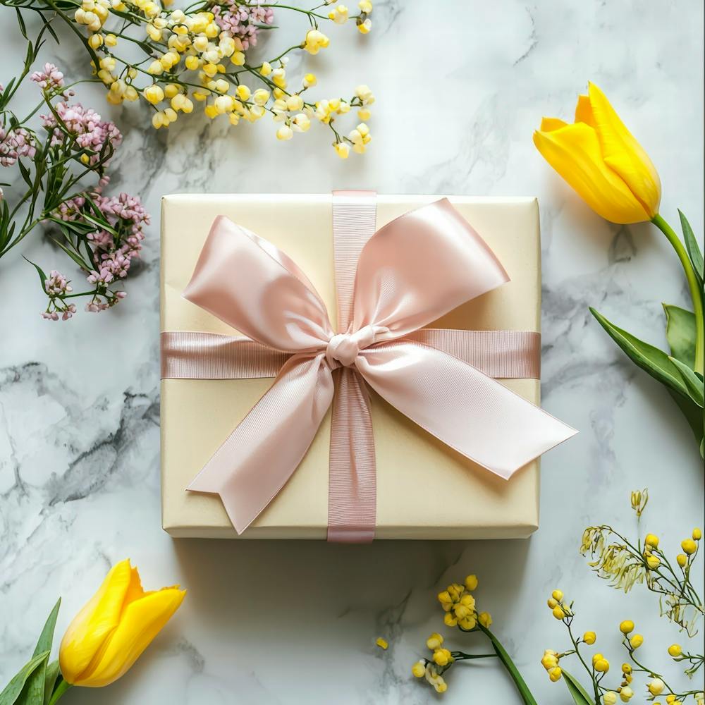 Gift Box With Flowers 4