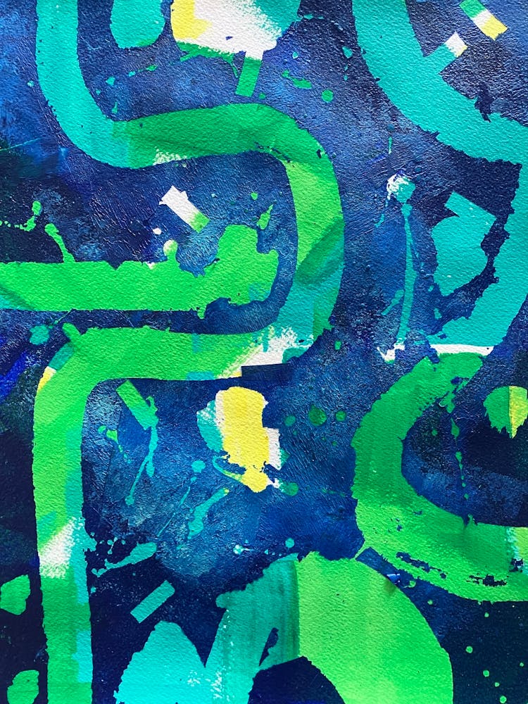 Peinture Abstraite-vert urbain