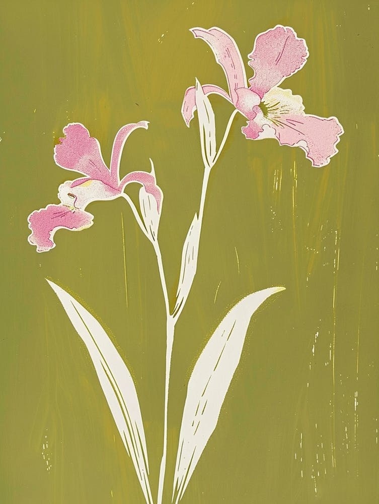 Pink & Green Monkey Orchid