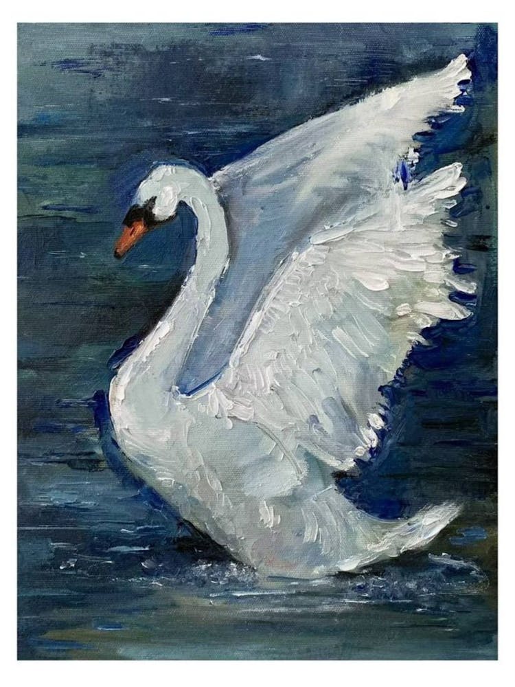 Swan In Flight