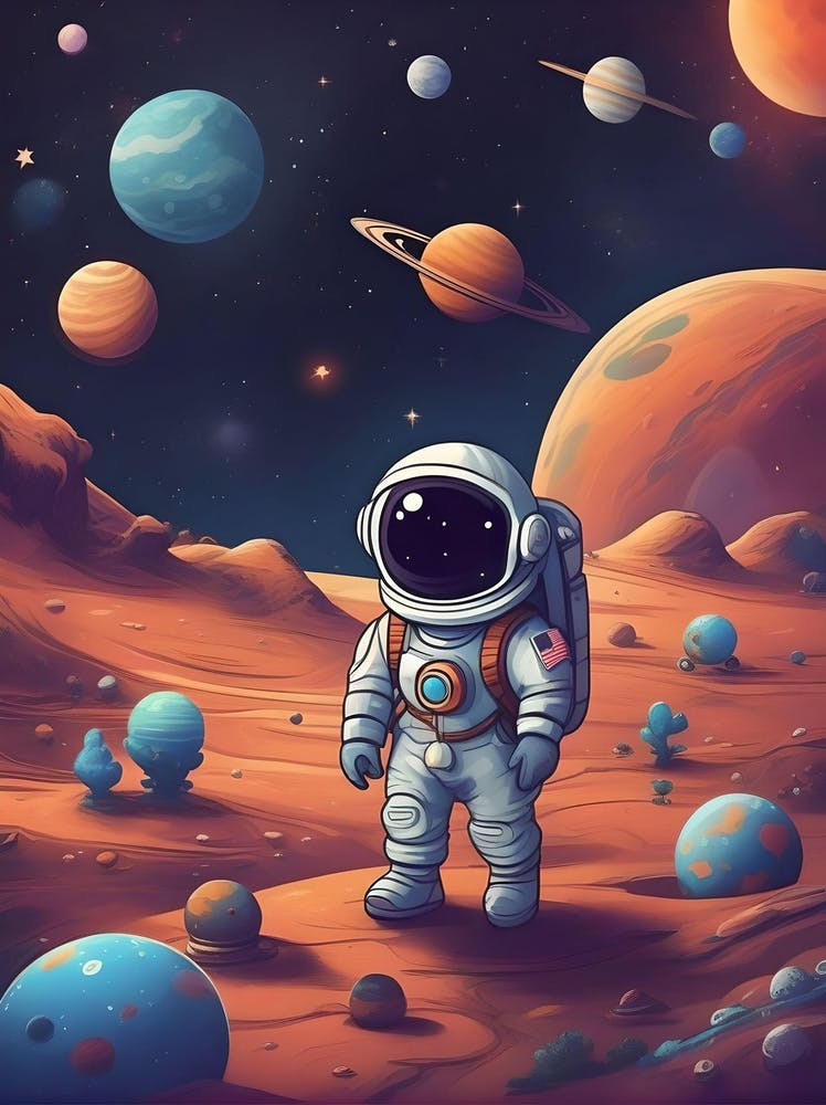 Astronaut In Space 1