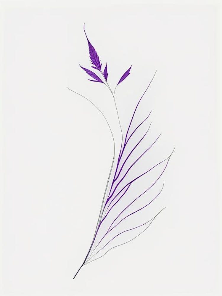 Lavender Leaf Abstract 2