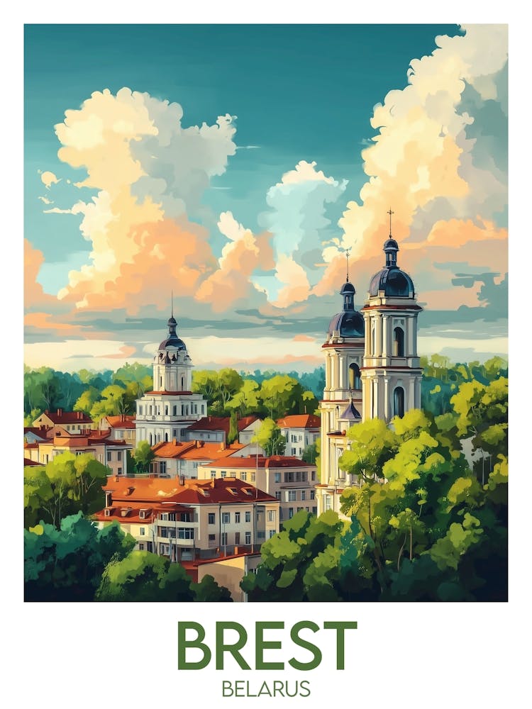 Affiche de voyage Brest