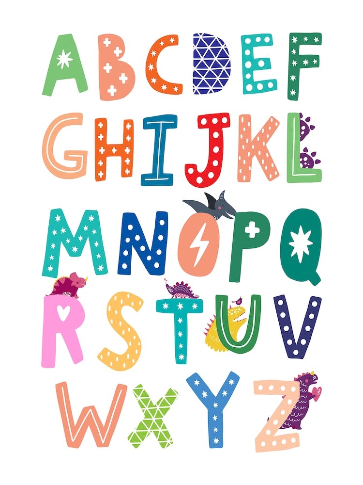 Alphabet Dinosaur For Kids