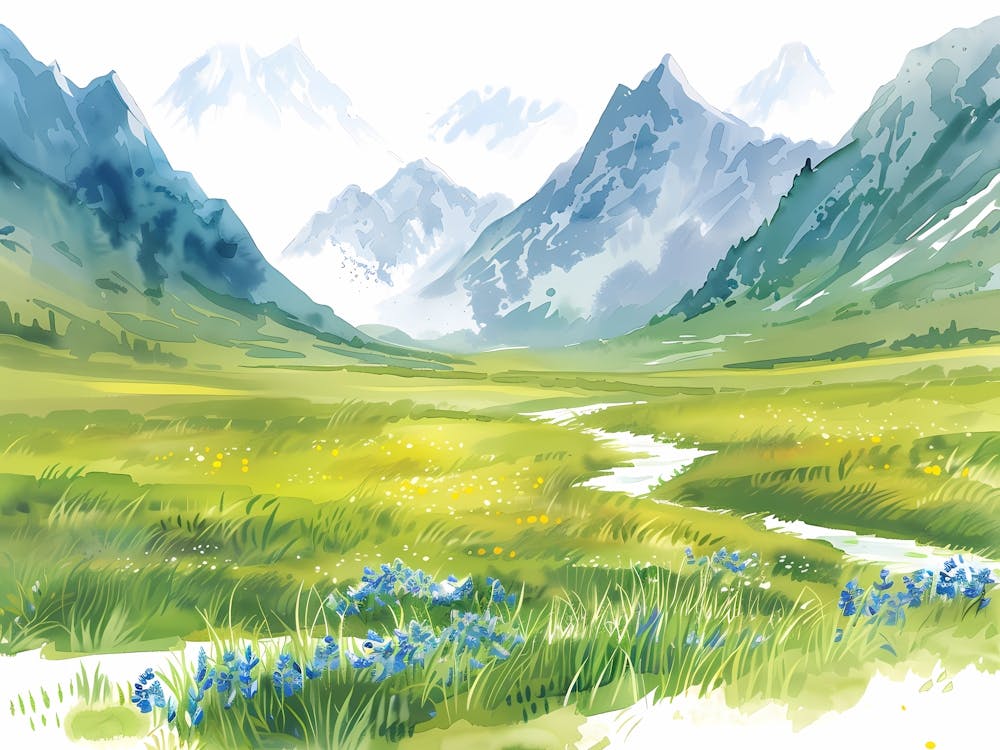 Oil paint Green Valley 14