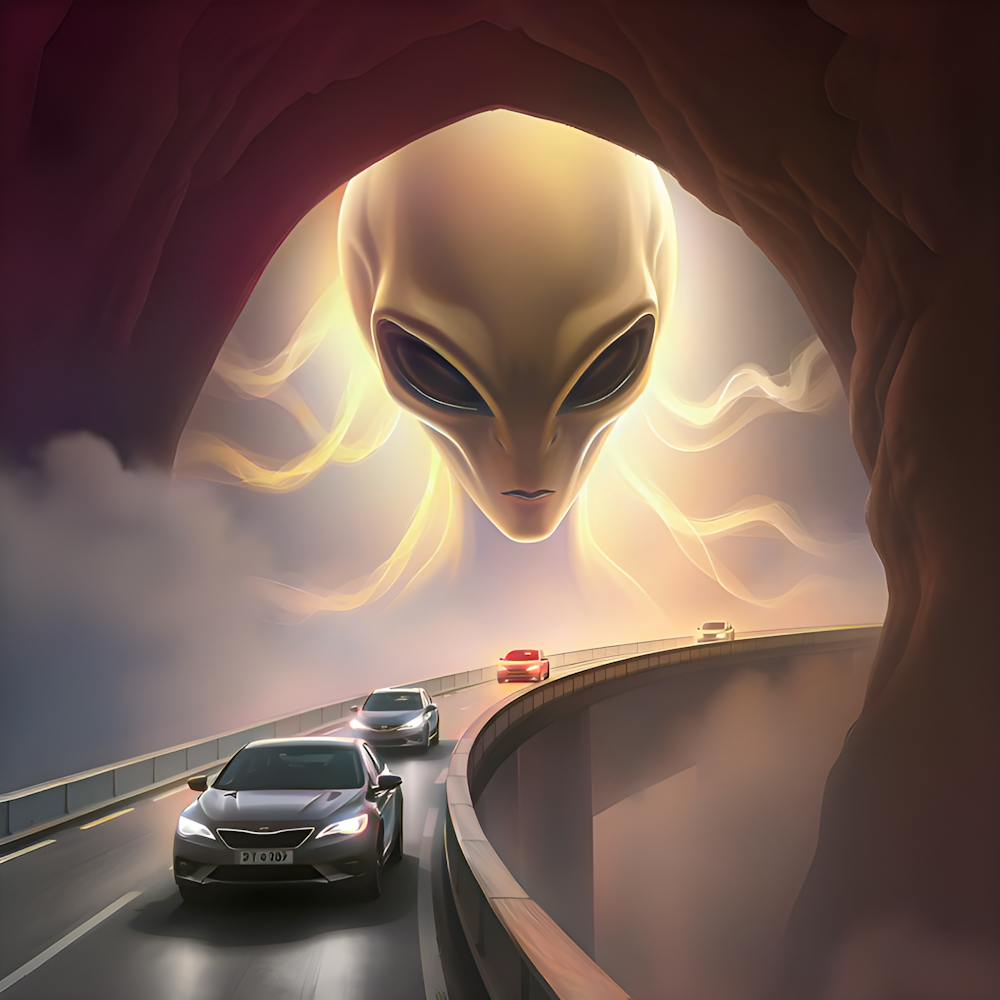 Alien In Tunnel
