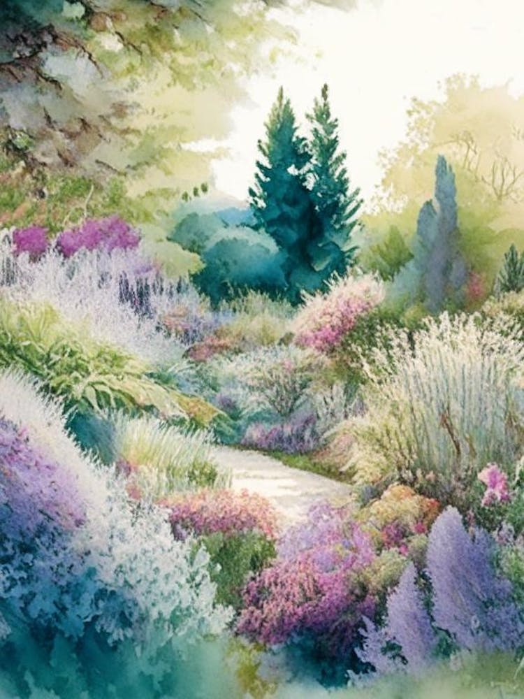 Chanticleer Garden, Usa 1, Pastel Watercolour