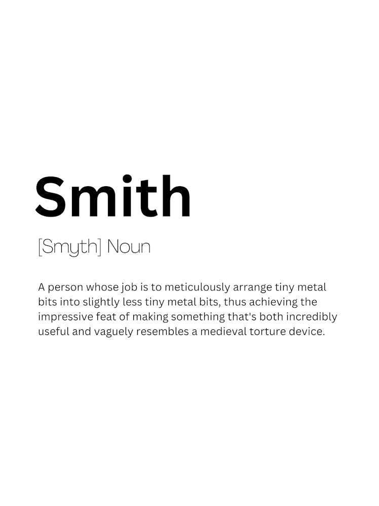 Smith Definition Meaning
