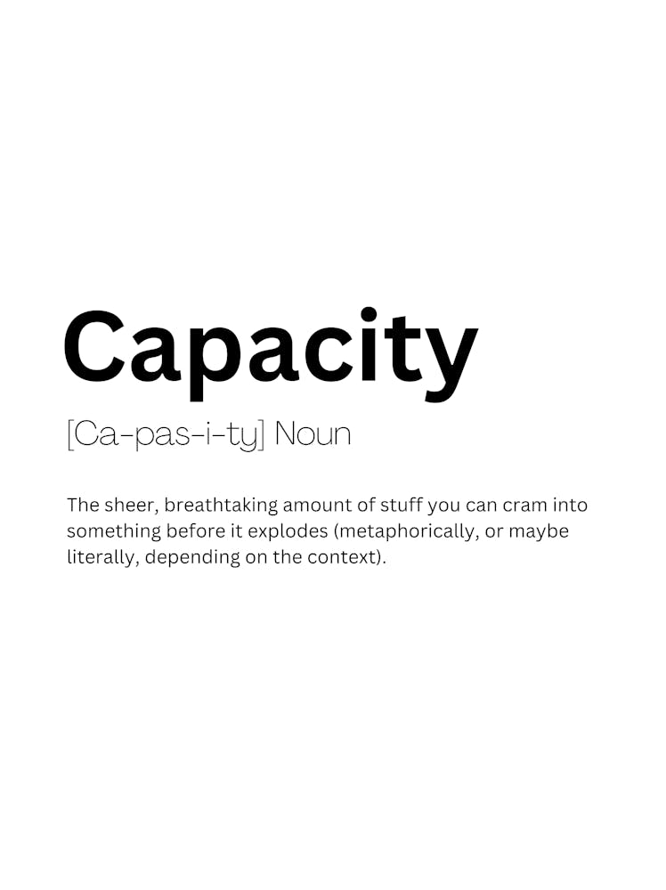 Capacity Definition Meaning