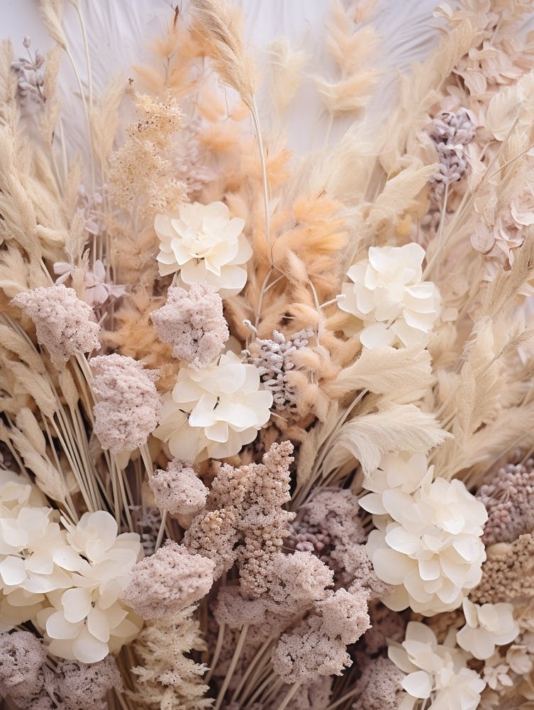 Boho Dried Flowers Lilac 5