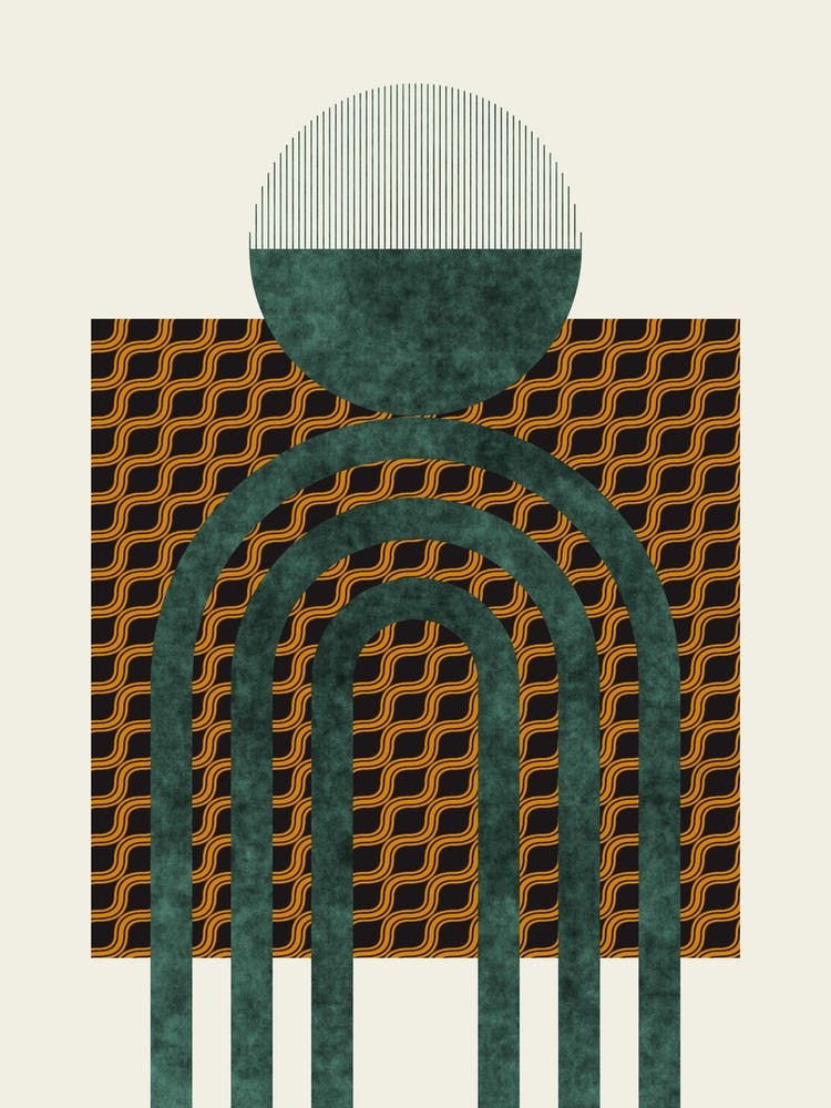 Textured Mid Century Composition 5