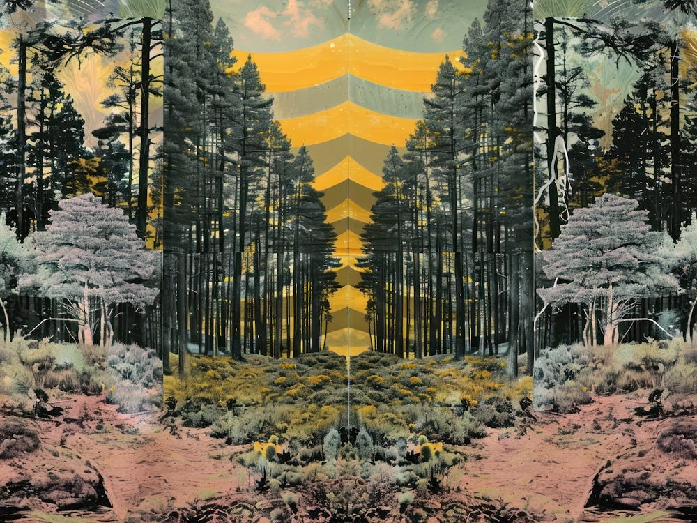 Forest Collage Vintage 6