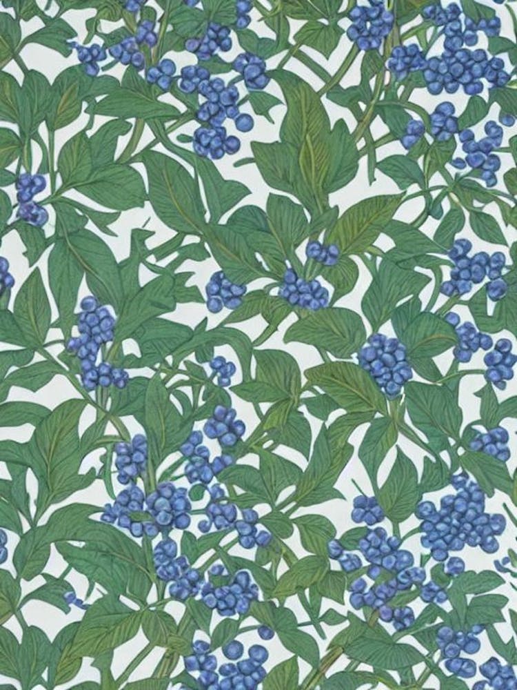 Blueberry Vintage Botanical Fruit