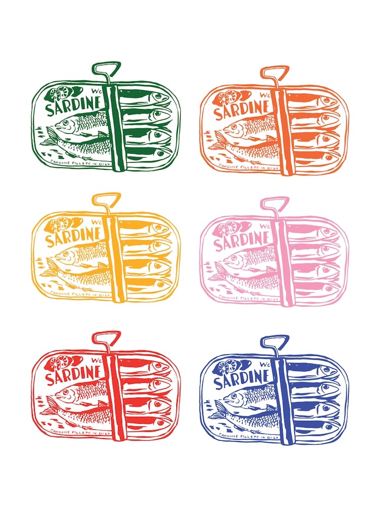 Sardines Tin Set