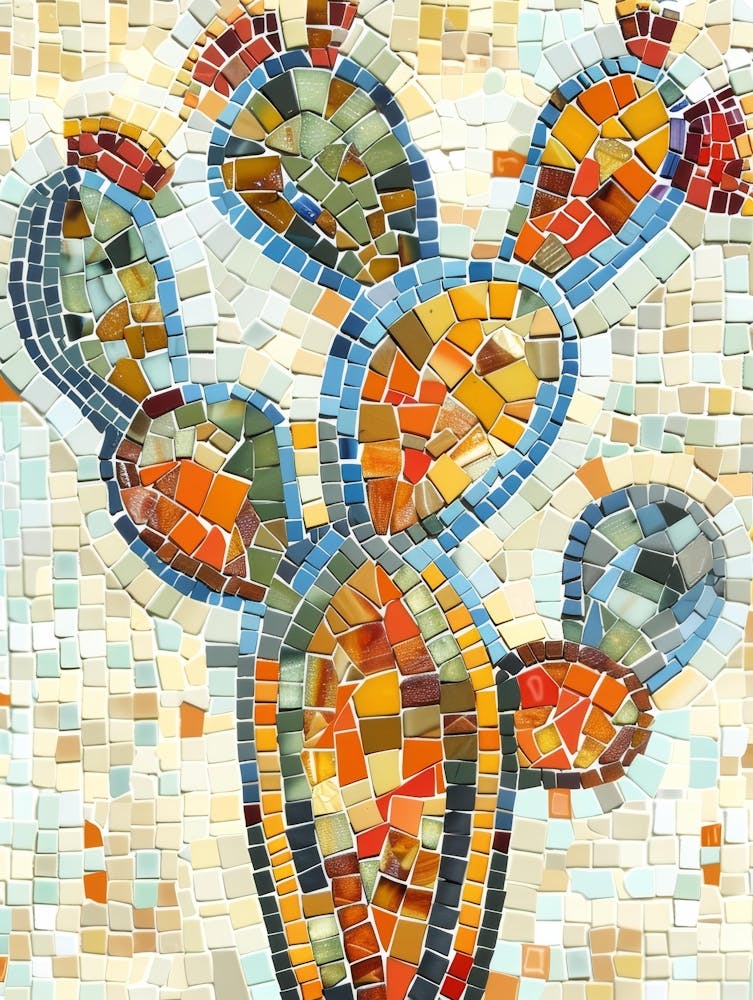 Mosaic Cactus 1