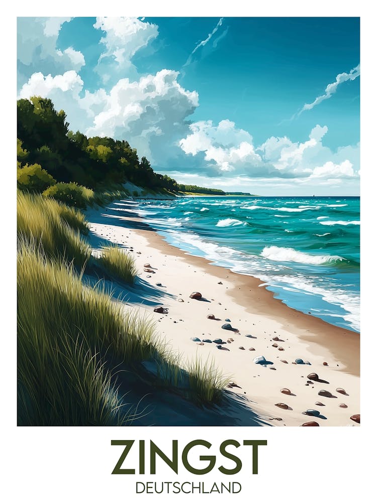 Affiche de voyage Zingst