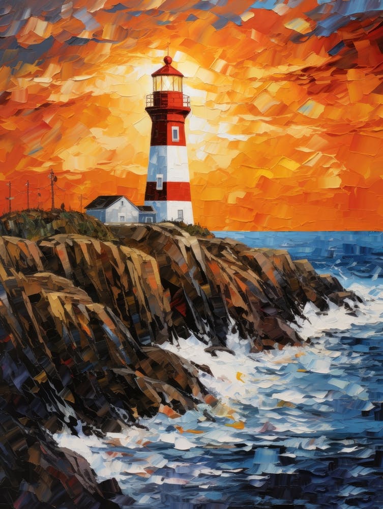 Lighthouse At Sunset 8