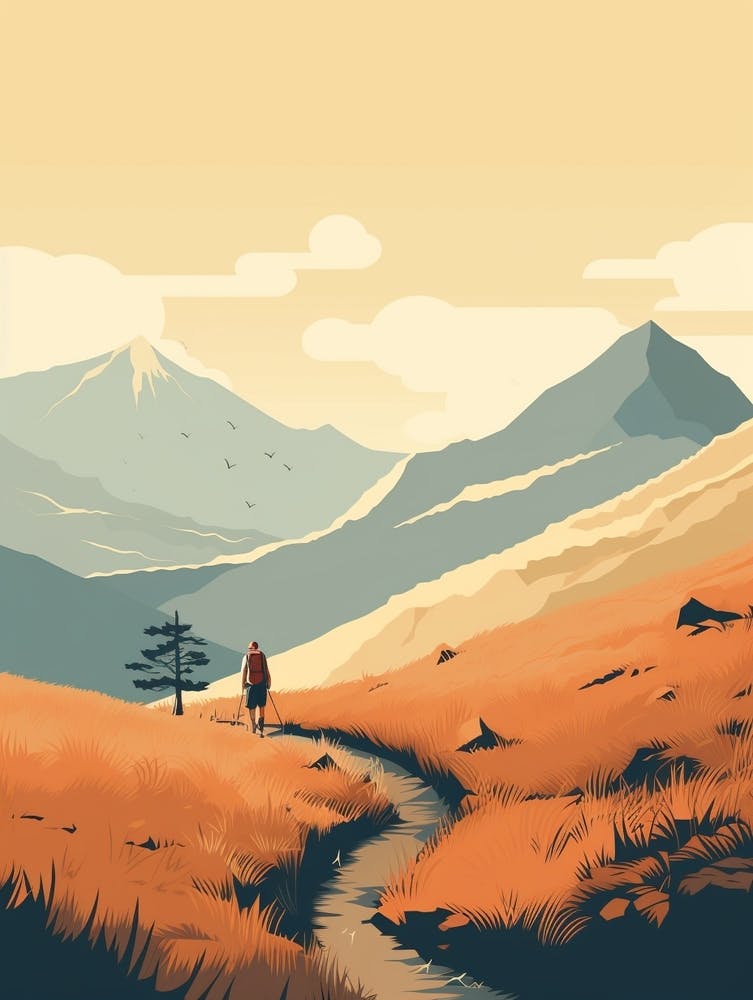 Camino De Santiago Spain 1 Hiking Trail Landscape