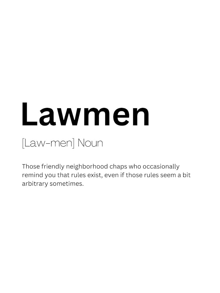 Lawmen Definition Meaning