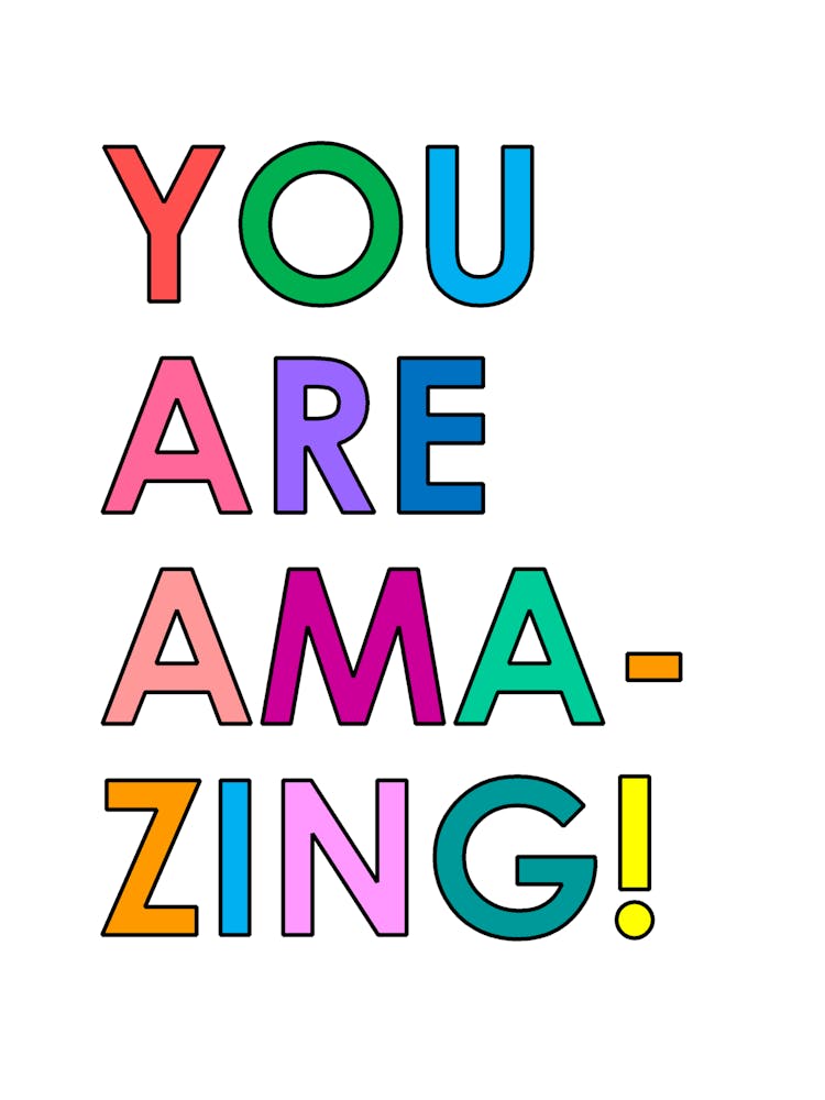 You Are Amazing Rainbow Quote