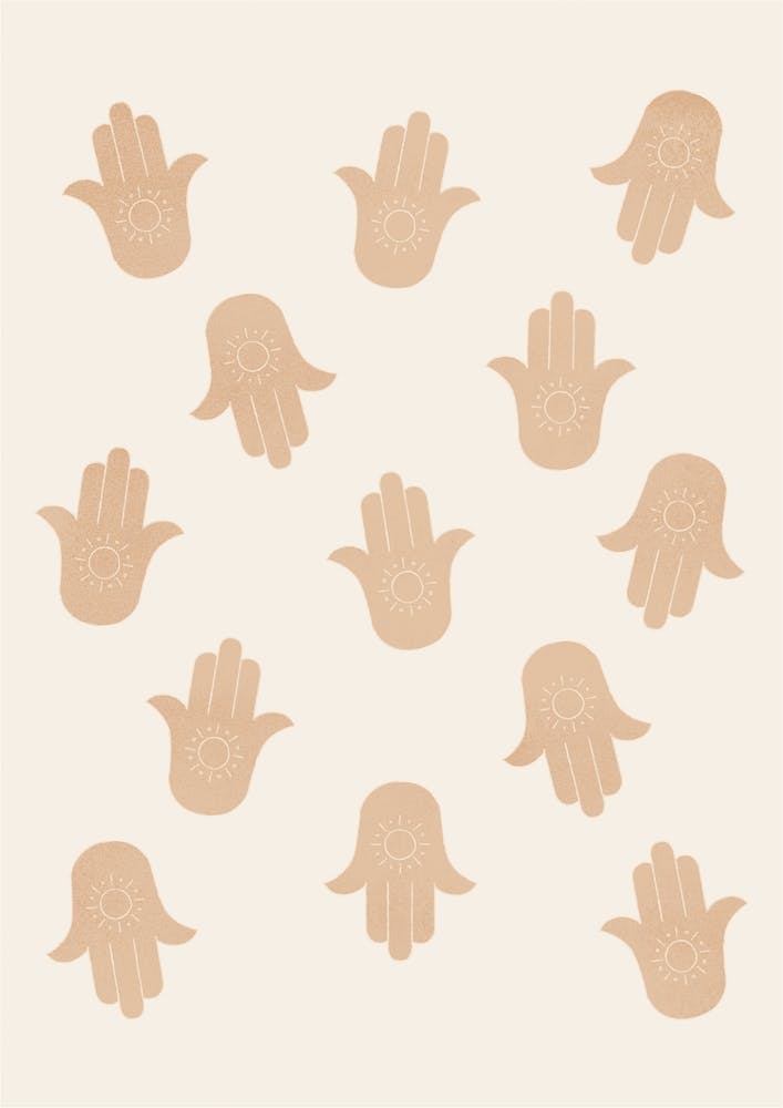 Hamsa Hands 2 Orange