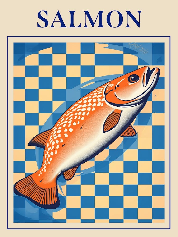 Salmon Seafood Poster
