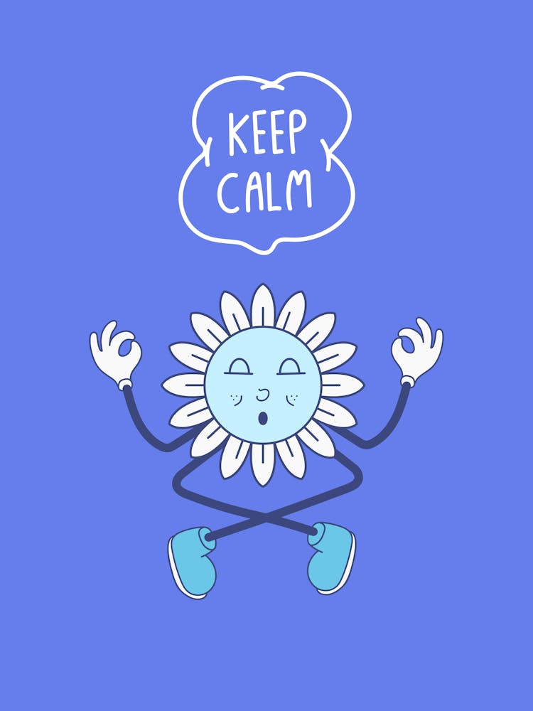 Keep Calm Meditation Print