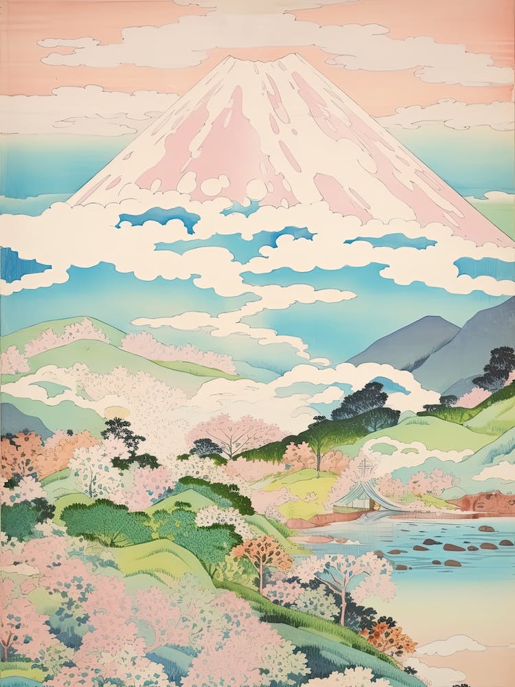 Mount Iwate In Iwate, Japanese Landscape 1