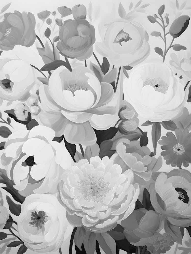Black And White Flowers 117