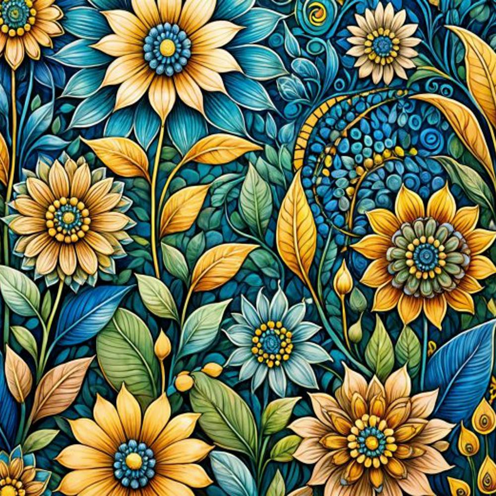 Zentangle Flower Garden 1
