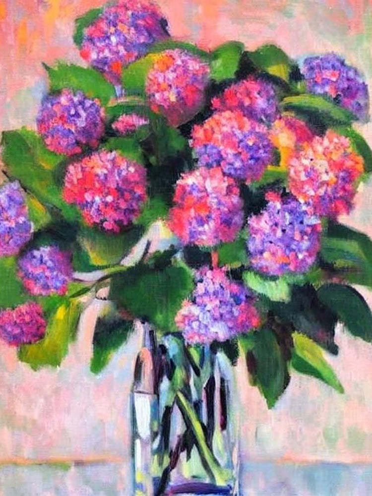 Hydrangea  Matisse Style Flower