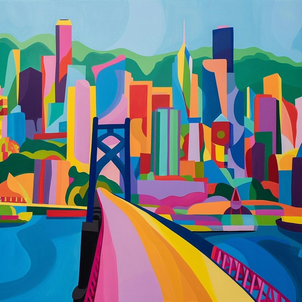 Abstract Travel Collection Vancouver Canada 1