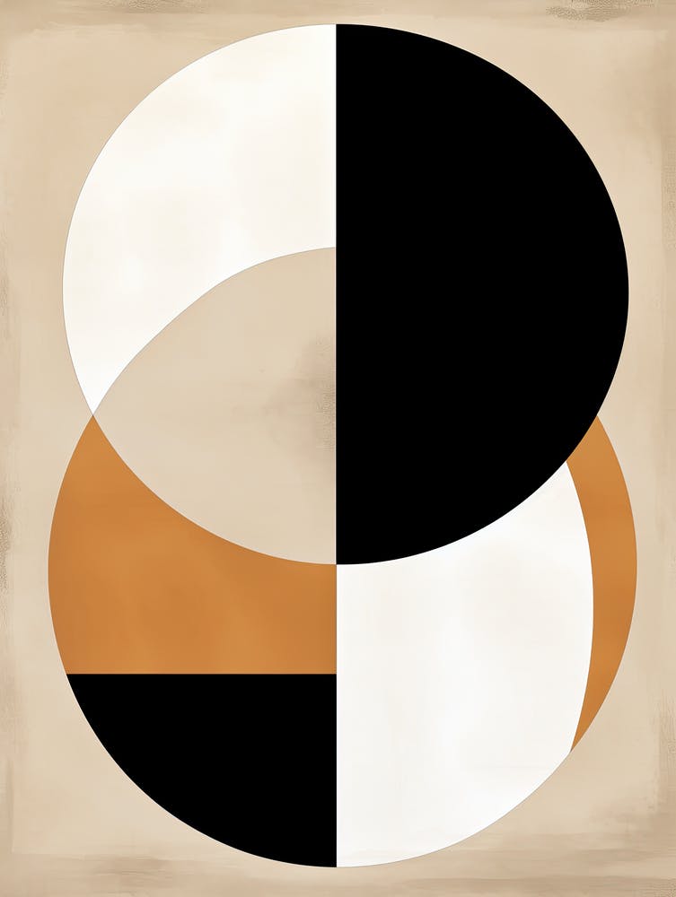 Abstract Bauhaus Quest: Journey in Shapes
