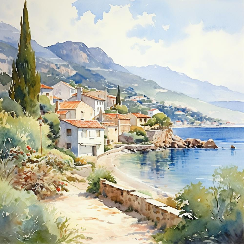 Uepa13 A Watercolor Painting Of A Charming Mediterranean Vill 46463b9e 115f 4bc5 9ff6 2754bf8f7ca8 1