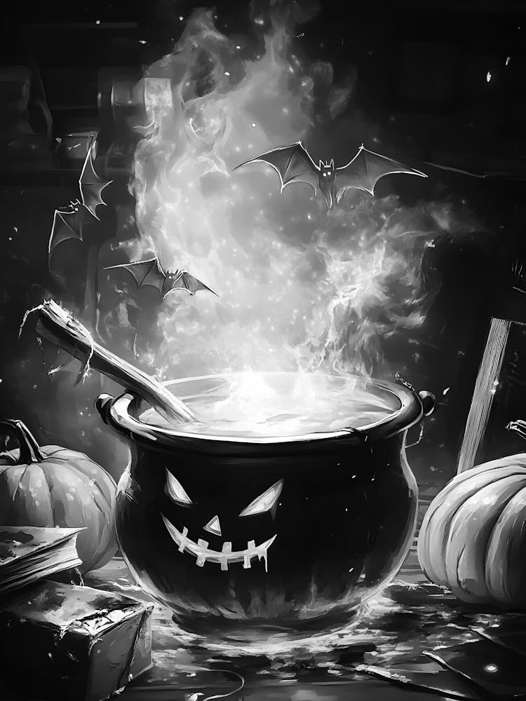 Chaudron d'Halloween