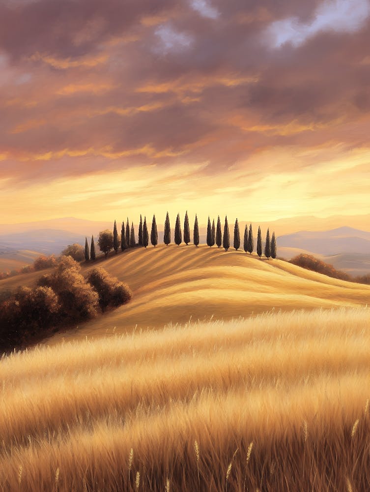 Sunset In Tuscany 4